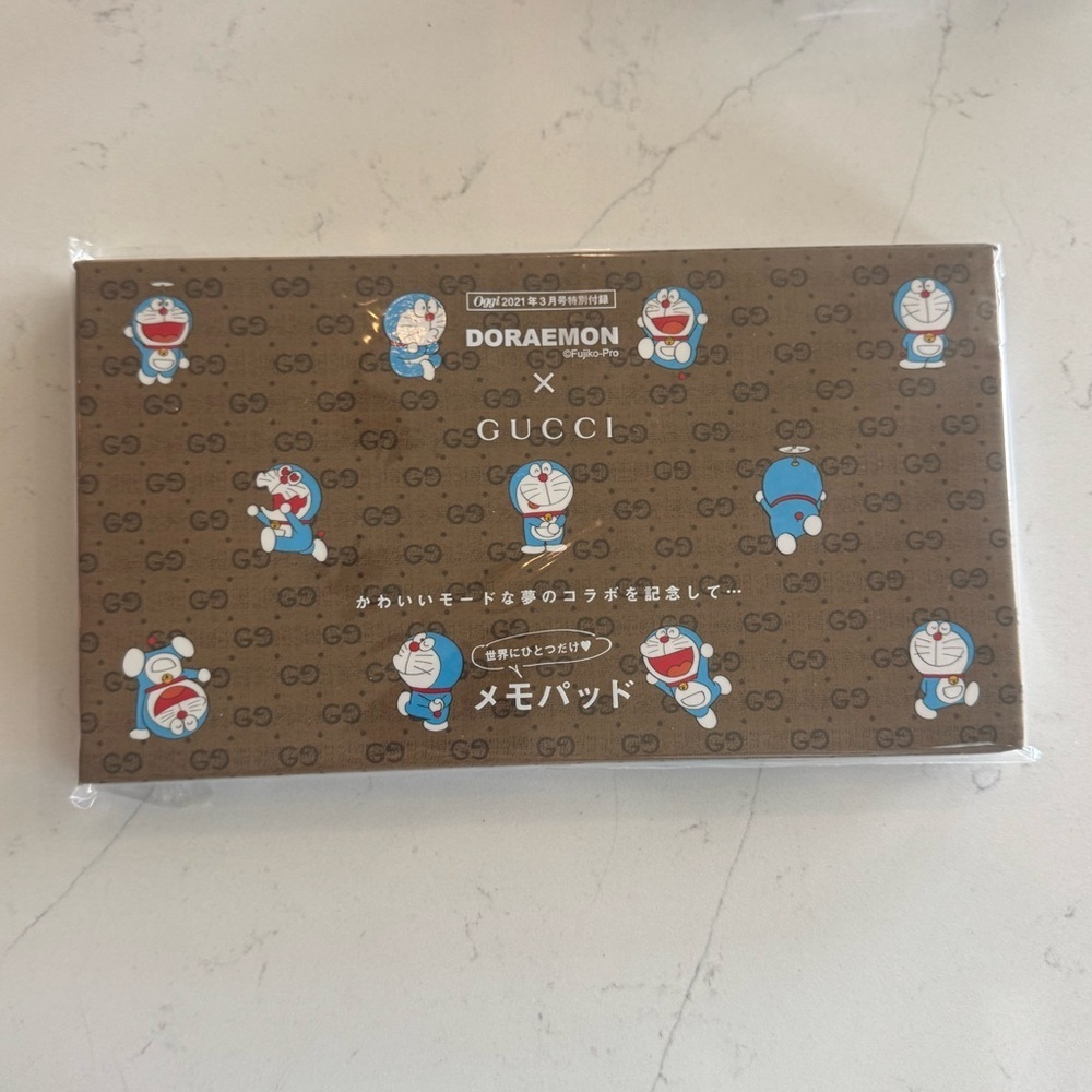 NEW GUCCI x Doraemon Collaboration Japan Limited memo pad